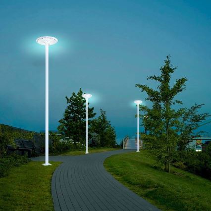 Brilagi - LED ielu lampa ar 3 m stabu URBANSPARK LED/120W/230V balta IP65