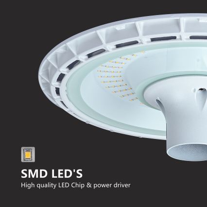Brilagi - LED ielu lampa ar 3 m stabu URBANSPARK LED/120W/230V balta IP65