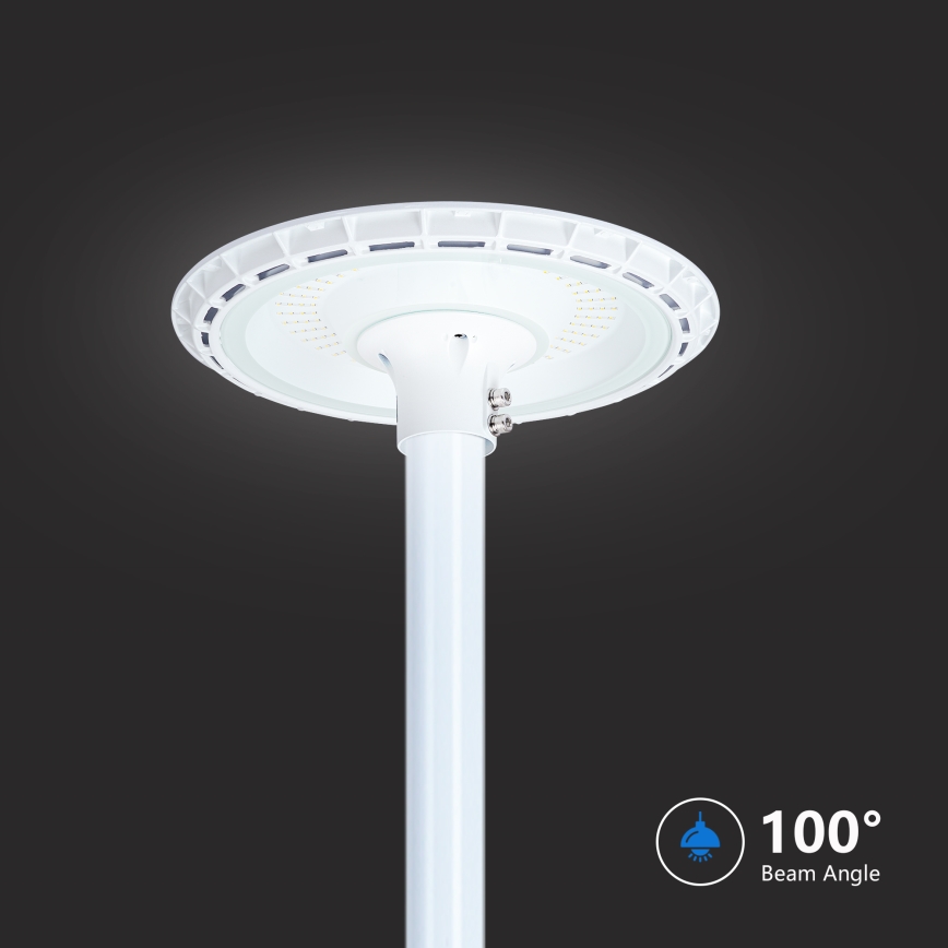 Brilagi - LED ielu lampa ar 3 m stabu URBANSPARK LED/120W/230V balta IP65