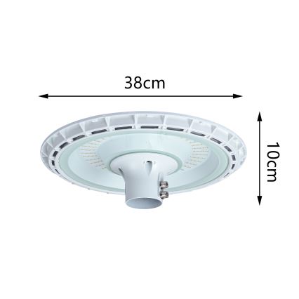 Brilagi - LED ielu lampa ar 3 m stabu URBANSPARK LED/120W/230V balta IP65