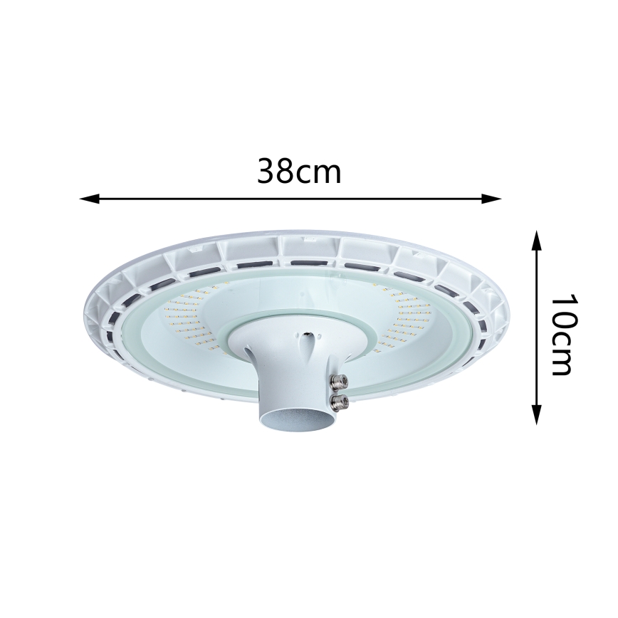 Brilagi - LED ielu lampa ar 3 m stabu URBANSPARK LED/120W/230V balta IP65