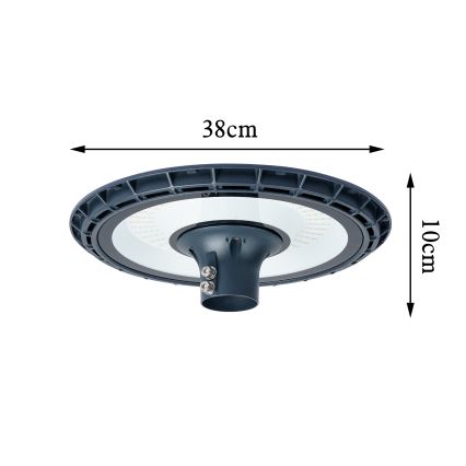 Brilagi - URBANSPARK LED ielu lampa ar 4 m stabu, 120W/230V, antracīta, IP65