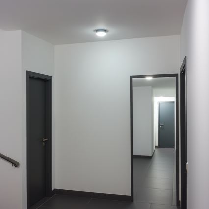 Brilagi - LED Indudtriālais griestu gaismeklis SIMA LED/12W/230V IP65 melns