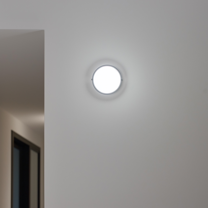 Brilagi - LED Indudtriālais griestu gaismeklis SIMA LED/12W/230V IP65 melns