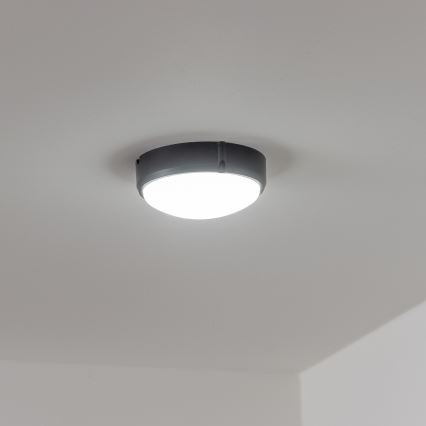 Brilagi - LED Indudtriālais griestu gaismeklis SIMA LED/12W/230V IP65 melns