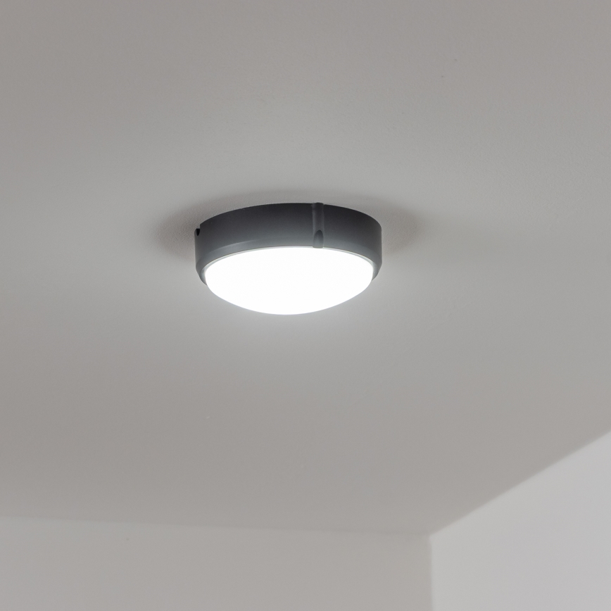 Brilagi - LED Indudtriālais griestu gaismeklis SIMA LED/12W/230V IP65 melns