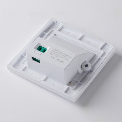 Brilagi - LED kāpņu gaismeklis STEP LIGHT ar sensoru, 1,5 W, 230 V, IP44, balts