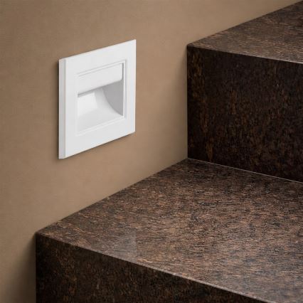 Brilagi - LED kāpņu gaismeklis STEP LIGHT LED/1,5W/230V IP44 balts