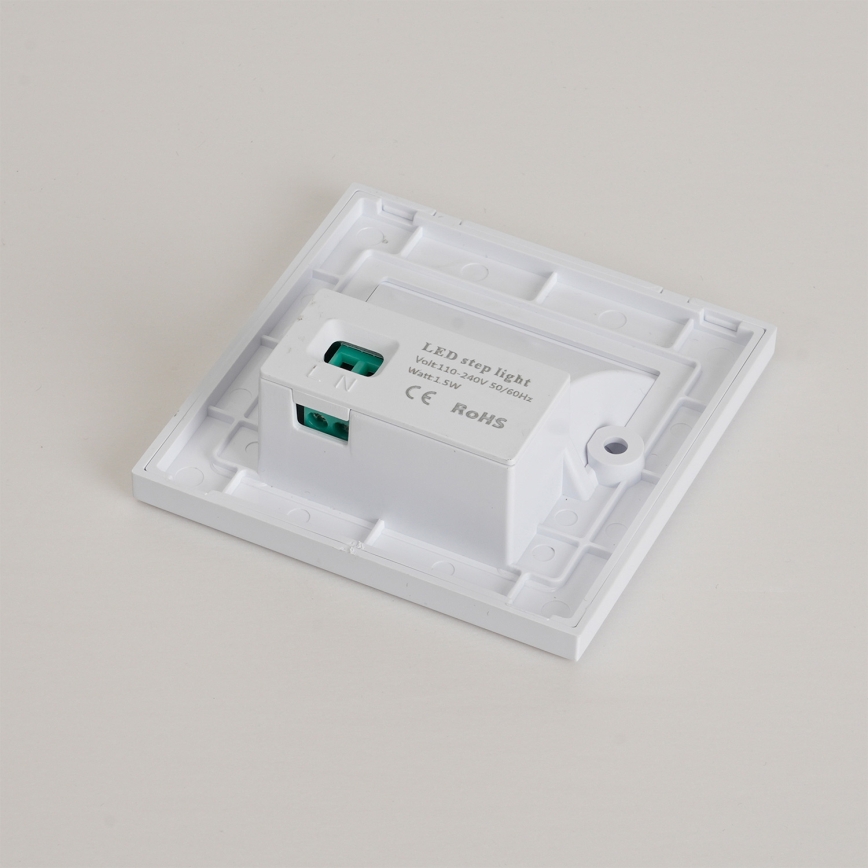 Brilagi - LED kāpņu gaismeklis STEP LIGHT LED/1,5W/230V IP44 balts