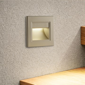 Brilagi - LED kāpņu gaismeklis STEP LIGHT LED/1,5W/230V IP44 zelta