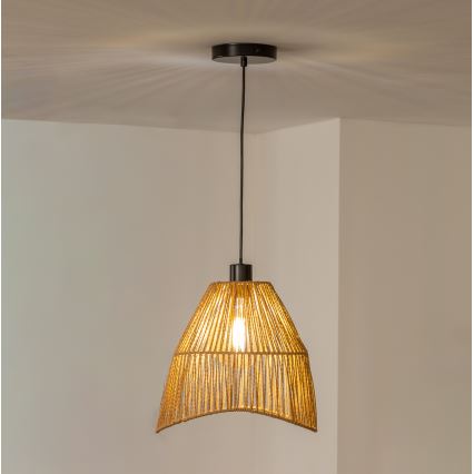Brilagi - LED karājamā lampa uz kabeļa CERIA BOHO 1xE27/40W/230V Ø 30 cm brūna