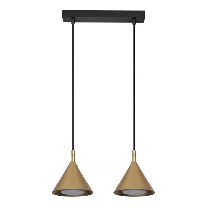 BRILAGI - LED Karājamā lampa uz vada CONE DOUBLE 2xGX53/15W/230V zelta