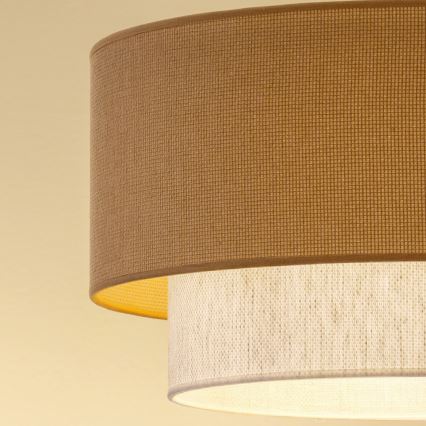 Brilagi - LED karājamā lustra uz vada BOHO ECO 1xE27/10W/230V Ø 40 cm, bēša/krēmkrāsaina