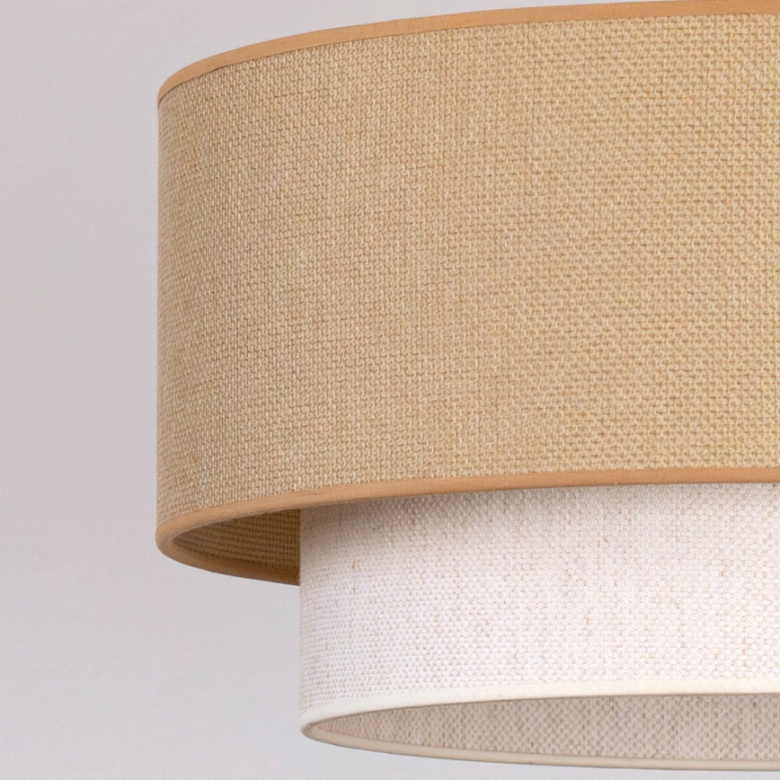 Brilagi - LED karājamā lustra uz vada BOHO ECO 1xE27/10W/230V Ø 40 cm, bēša/krēmkrāsaina