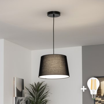 Brilagi - LED karājošā lampa uz kabeļa CERIA 1xE27/40W/230V pr. 30 cm melna