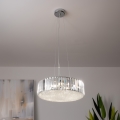 BRILAGI - LED kristāla gaismeklis uz troses GLAMOUR 5xG9/42W/230V