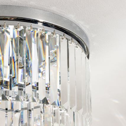 Brilagi - LED kristāla griestu lampa MOZART 5xE14/40W/230V Ø 40 cm spīdīgs hroms