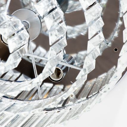 Brilagi - LED kristāla griestu lampa MOZART 5xE14/40W/230V Ø 40 cm spīdīgs hroms