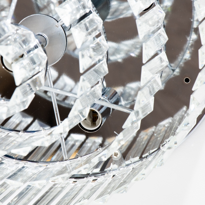 Brilagi - LED kristāla griestu lampa MOZART 5xE14/40W/230V Ø 40 cm spīdīgs hroms