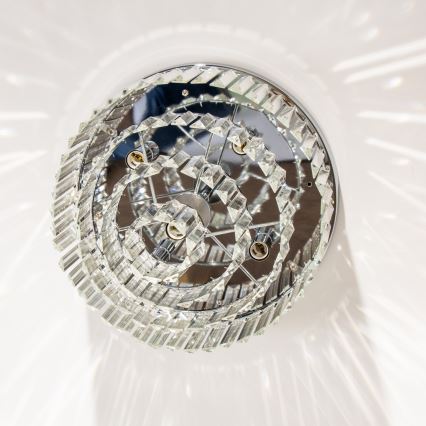 Brilagi - LED kristāla griestu lampa MOZART 5xE14/40W/230V Ø 40 cm spīdīgs hroms