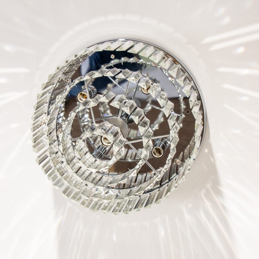 Brilagi - LED kristāla griestu lampa MOZART 5xE14/40W/230V Ø 40 cm spīdīgs hroms