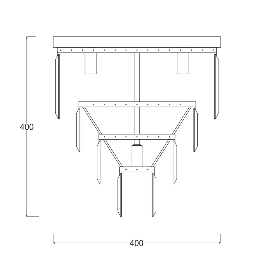 Brilagi - LED kristāla griestu lampa MOZART 5xE14/40W/230V Ø 40 cm spīdīgs hroms