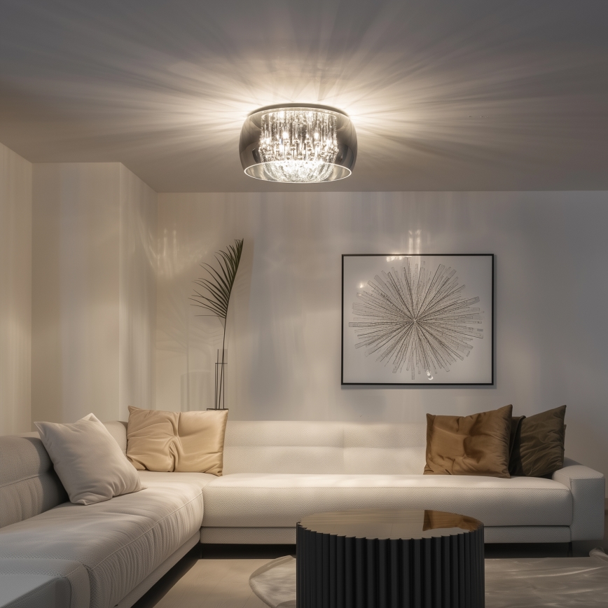 Brilagi - LED Kristāla griestu lampa JEWEL 6xG9/42W/230V