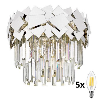 Brilagi - LED Kristāla griestu lampa MIRAGE 5xE14/40W/230V