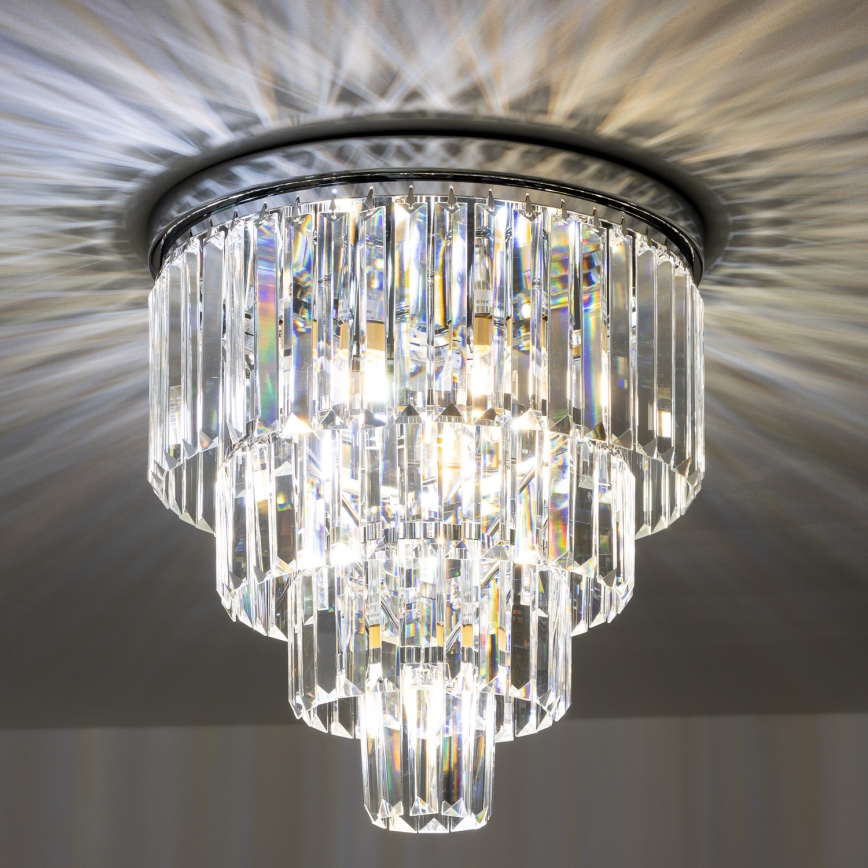 Brilagi - LED Kristāla griestu lampa MOZART 5xE14/40W/230V spīdīgi hromēts