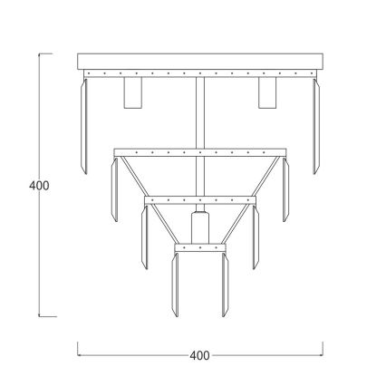 Brilagi - LED Kristāla griestu lampa MOZART 5xE14/40W/230V spīdīgi hromēts