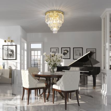 Brilagi - LED Kristāla griestu lampa MOZART 5xE14/40W/230V zelta