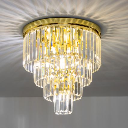 Brilagi - LED Kristāla griestu lampa MOZART 5xE14/40W/230V zelta