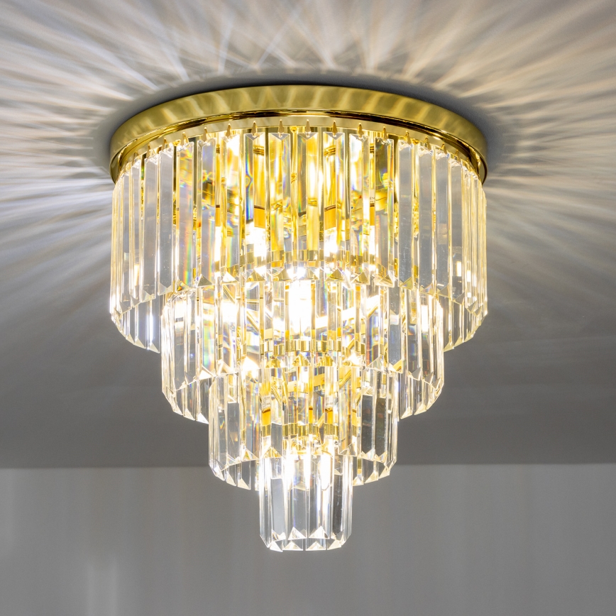 Brilagi - LED Kristāla griestu lampa MOZART 5xE14/40W/230V zelta