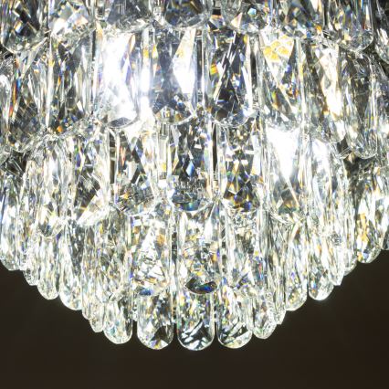 Brilagi - LED Kristāla griestu lampa VELURE 5xE14/40W/230V melna