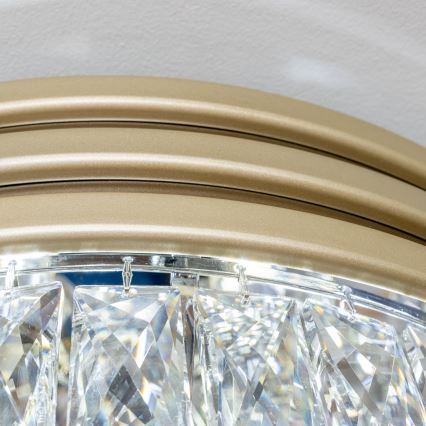 Brilagi - LED Kristāla griestu lampa VELURE 5xE14/40W/230V zelta