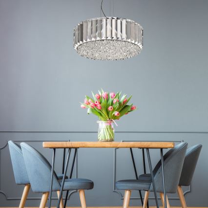 Brilagi - LED Kristāla lustra ar auklu GLAMOUR 5xG9/42W/230V