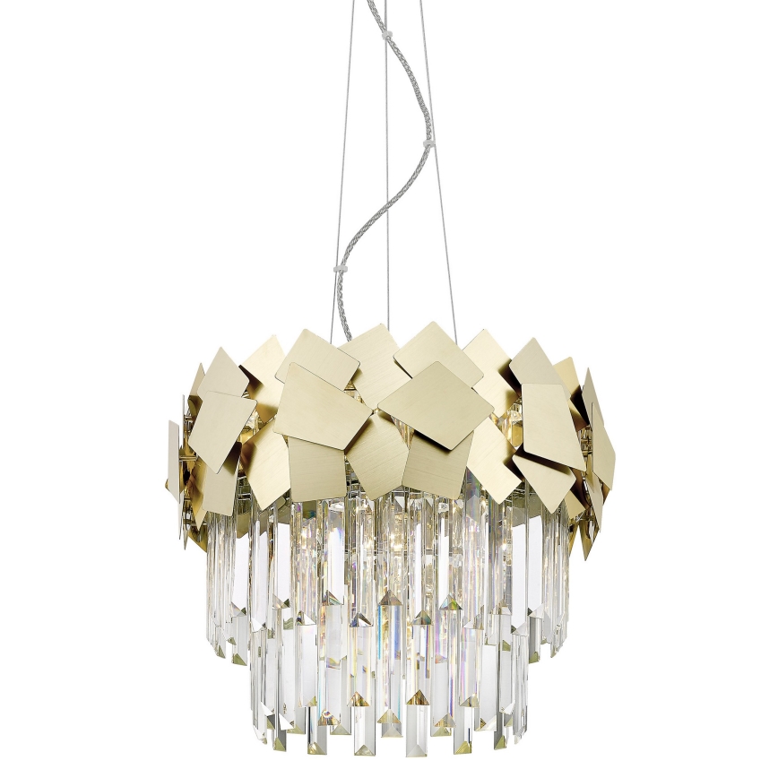 Brilagi - LED Kristāla lustra ar auklu MIRAGE 5xE14/40W/230V