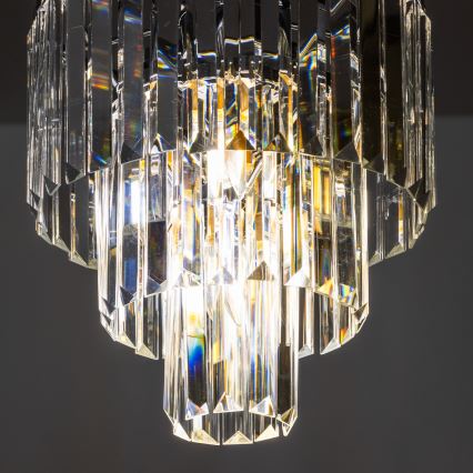 Brilagi - LED Kristāla lustra ar ķēdi MOZART 4xE14/40W/230V spīdīgi hromēts