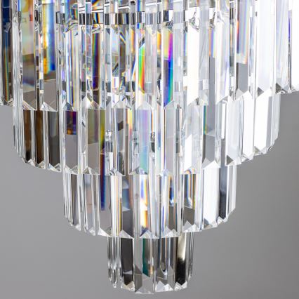 Brilagi - LED Kristāla lustra ar ķēdi MOZART 5xE14/40W/230V spīdīgi hromēts