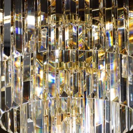 Brilagi - LED Kristāla lustra ar ķēdi MOZART 5xE14/40W/230V zelta