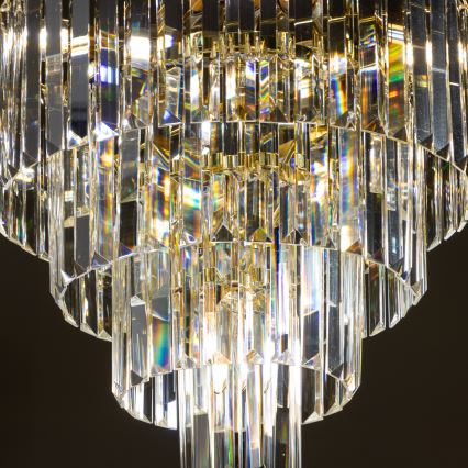 Brilagi - LED Kristāla lustra ar ķēdi MOZART 5xE14/40W/230V zelta
