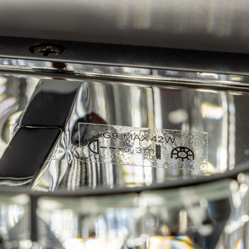 Brilagi - LED Kristāla sienas lampa GLAMOUR 1xG9/42W/230V