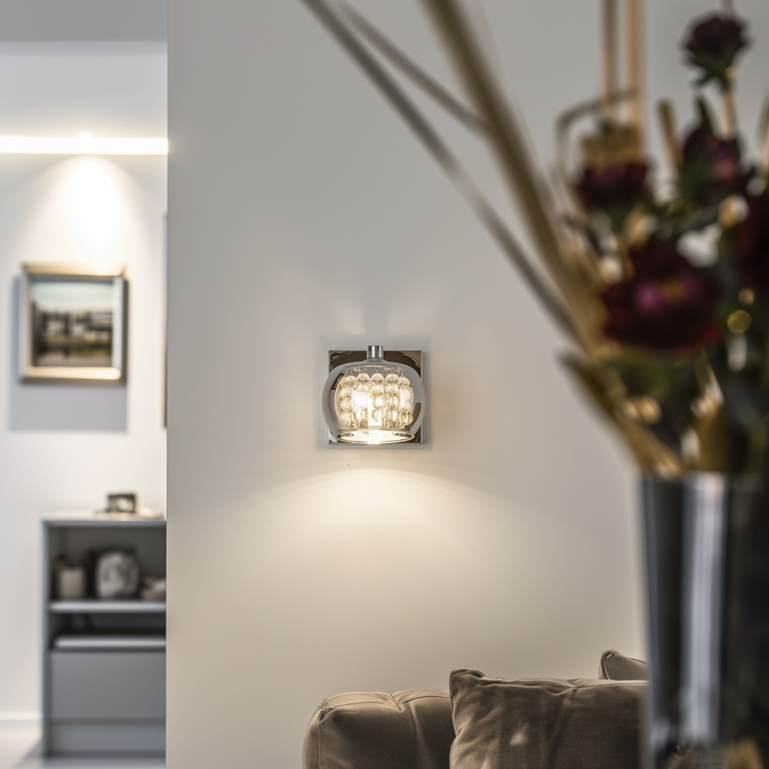 Brilagi - LED Kristāla sienas lampa JEWEL 1xG9/42W/230V