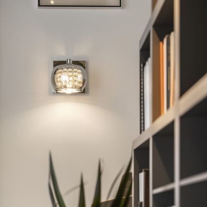 Brilagi - LED Kristāla sienas lampa JEWEL 1xG9/42W/230V