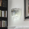 Brilagi - LED Kristāla sienas lampa MOZART 2xE14/40W/230V spīdīgi hromēts
