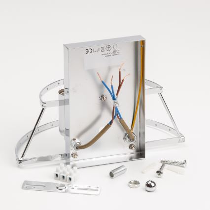 Brilagi - LED Kristāla sienas lampa MOZART 2xE14/40W/230V spīdīgi hromēts