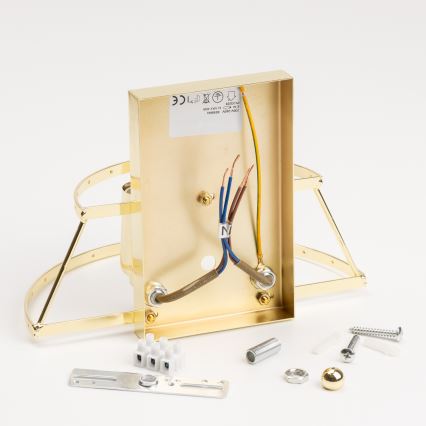 Brilagi - LED Kristāla sienas lampa MOZART 2xE14/40W/230V zelta