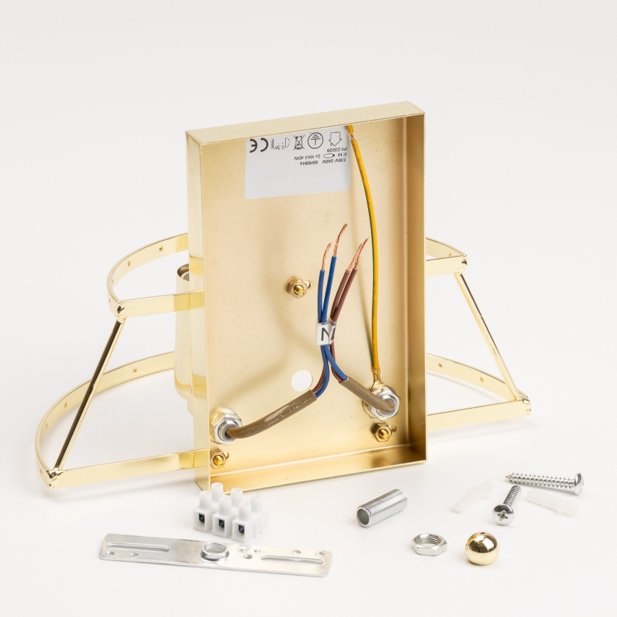 Brilagi - LED Kristāla sienas lampa MOZART 2xE14/40W/230V zelta