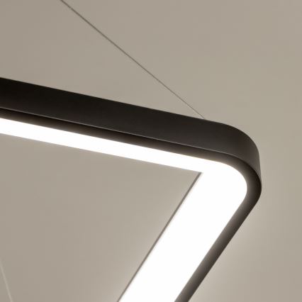 Brilagi - LED regulējams pakaramais gaismeklis ar vadu FALCON SLIM LED/50W/230V 3000-6500K 50x50 cm melns + tālvadības pults