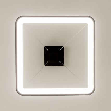 Brilagi - LED regulējams pakaramais gaismeklis ar vadu FALCON SLIM LED/50W/230V 3000-6500K 50x50 cm melns + tālvadības pults